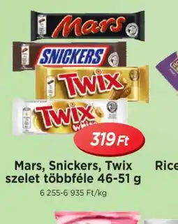 Real Mars, Snickers, Twix szelet ajánlat