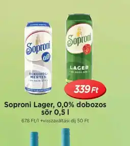 Real Soproni Lager, 0,0% sör ajánlat