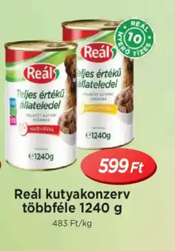 Real Reál kutyakonzerv ajánlat
