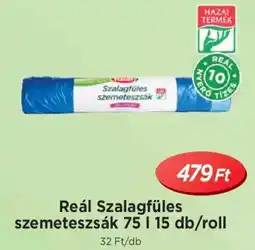Real Reál Szalagfüles szemeteszsák 75 l ajánlat