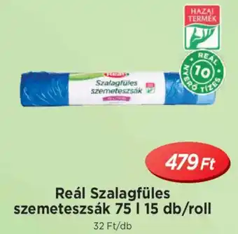 Reál Szalagfüles szemeteszsák 75 l