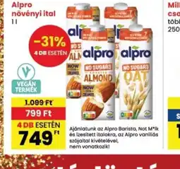 Interspar Alpro növényi ital ajánlat