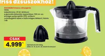 Interspar GOURMETmaxx citrusprés ajánlat