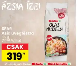 Interspar SPAR Asia üvegtészta ajánlat