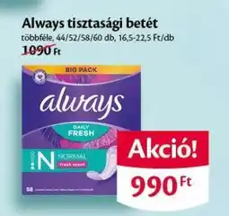 EcoFamily Always tisztasági betét ajánlat