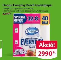 EcoFamily Ooops! Everyday Peach toalettpapír ajánlat