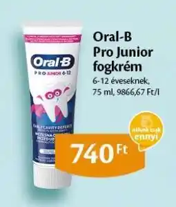 EcoFamily Oral-B Pro Junior fogkrém ajánlat