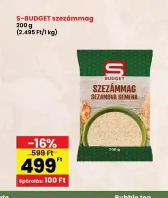 Interspar S-BUDGET szezámmag ajánlat