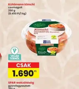 Interspar Kühlmann kimchi ajánlat