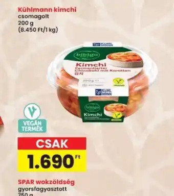 Interspar Kühlmann kimchi ajánlat