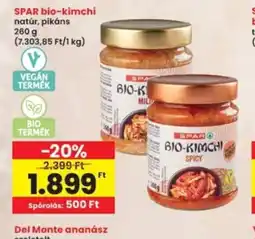 Interspar SPAR bio-kimchi ajánlat