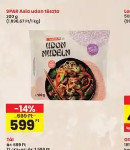 Interspar SPAR Asia udon tészta ajánlat
