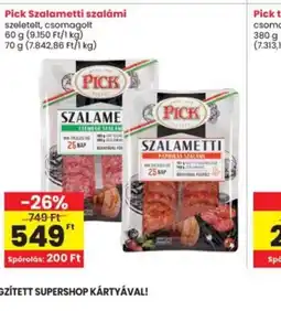 Interspar PICK Szalametti szalámi ajánlat