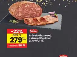Interspar REGNUM PRÉSELT DISZNSAJT ajánlat