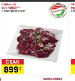 Interspar Csirkemáj szív nélkül ajánlat