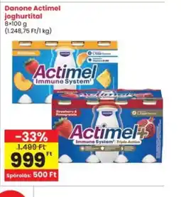 Interspar Danone Actimel joghurtital ajánlat