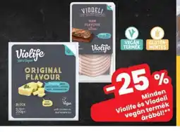 Interspar Violife és Viodeli vegán termék ajánlat