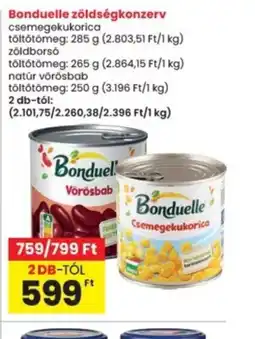 Interspar Bonduelle zöldségkonzerv ajánlat