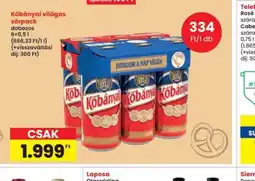Interspar Kőbányai világos sörpack ajánlat
