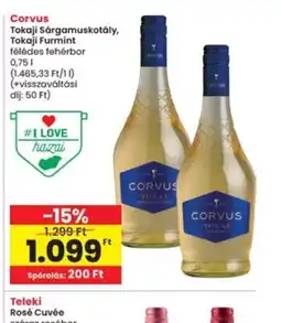Interspar Corvus Tokaji bor ajánlat
