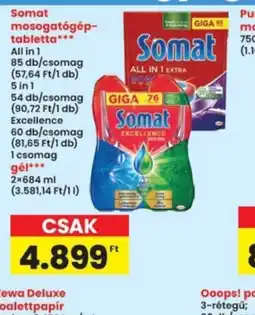 Interspar Somat mosogatgép termékek ajánlat