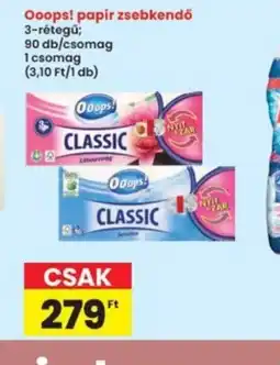 Interspar Oops! papír zsebkendő ajánlat