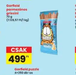 Interspar Garfield parmezános grissini ajánlat