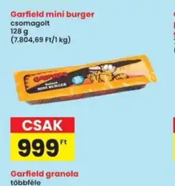 Interspar Garfield mini burger ajánlat