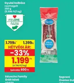 Interspar Gyulai kolbász ajánlat