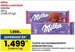 Spar Milka táblás csokoládé ajánlat