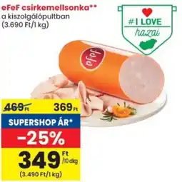 Spar eFeF csirkemellsonka ajánlat
