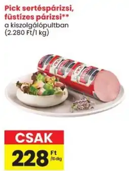 Spar Pick sertéspárizsi, füstízes párizsi ajánlat