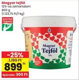 Spar Magyar tejföl 12%-os ajánlat