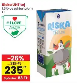 Spar Riska UHT tej 1,5%-os ajánlat