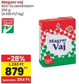 Spar Magyar vaj 82%-os ajánlat
