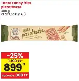 Spar Tante Fanny friss pizzatészta ajánlat
