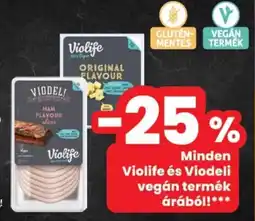 Spar Violife és Viodeli vegán termék ajánlat