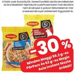 Spar Maggi PárPerc és Magic Asia instant tészta ajánlat