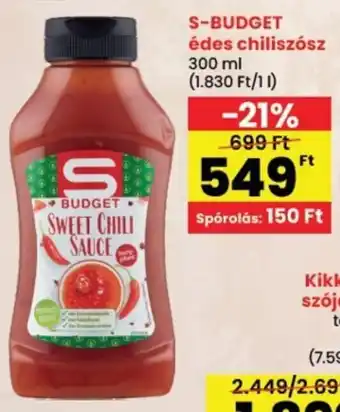 Spar S-BUDGET édes chiliszósz ajánlat