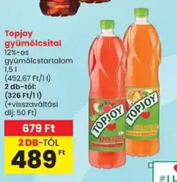 Spar Topjoy gyümölcsital ajánlat