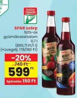 Spar SPAR szörp ajánlat