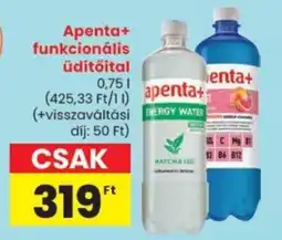 Spar Apenta+ funkcionális üdítőital ajánlat
