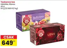 Spar Teekanne tea ajánlat