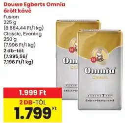 Spar Douwe Egberts Omnia őrölt kávé ajánlat