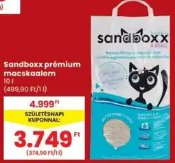 Spar Sandboxx prémium macskaalom ajánlat