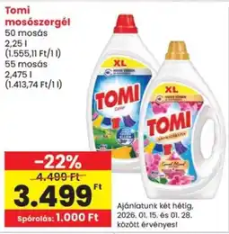 Spar Tomi mosószergél ajánlat