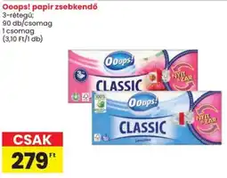 Spar Ooops! papír zsebkendő ajánlat