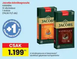 Spar Jacobs kávékapszula ajánlat