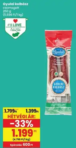 Spar Gyulai kolbász ajánlat
