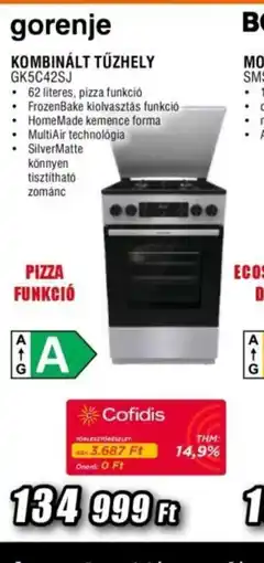 Expert GORENJE KOMBINÁLT TŰZHELY ajánlat
